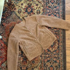 Uniqlo Tan Fleece Jacket